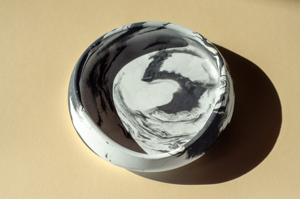 Cast stone tray OMBRA